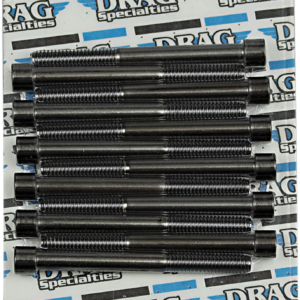 Bolt Kit - Crankcase - Black/Chrome - Smooth - M8