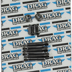 Bolt Kit - Handlebar - Black/Chrome - Smooth - M8