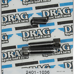 Bolt Kit - Brake - Rear - Black/Chrome - Knurled - M8