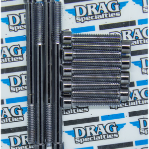 Bolt Kit - Outer Primary - Black/Chrome - Smooth - M8