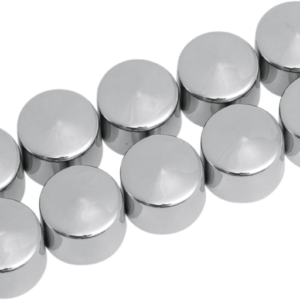 Bolt Covers - Hex - 7/16" - Chrome - 10 Pack