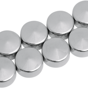 Bolt Covers - Hex - Deep - 9/16" - Chrome - 10 Pack