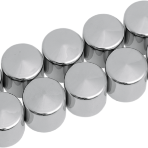 Bolt Covers - Hex - Deep - 9/16" - Chrome - 10 Pack