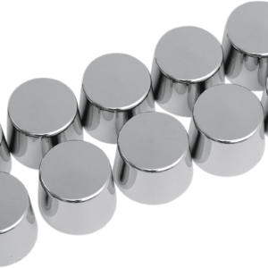 Bolt Covers - Hex - Deep - Shouldered - 5/16" - Chrome - 10 Pack
