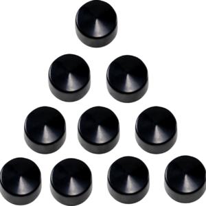 Bolt Covers - Allen/Socket - 3/8" - Black - 10 Pack
