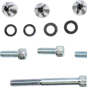 Screw Caps - Windshield - Chrome