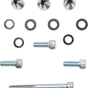 Screw Caps - Windshield - Black/Chrome