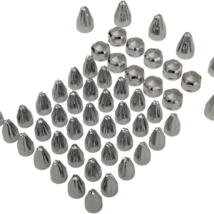 Caps - Flute - M8 - Chrome