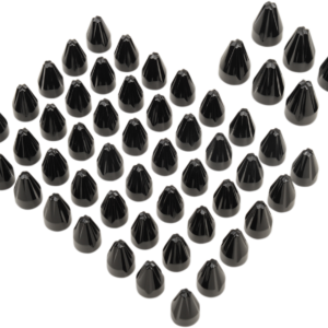 Caps - Fluted - Engine - Black