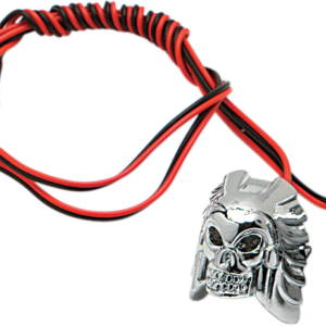 LED License Plate Bolt - Chrome Skull