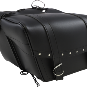 Highwayman Rivet Slant-Style Saddlebags - Large