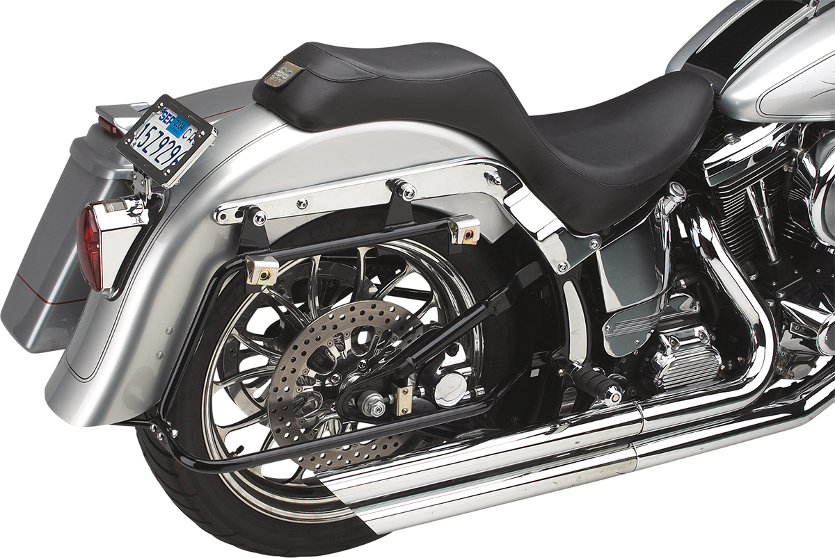 Saddlebag Mounts - Black - FLST '00-'07