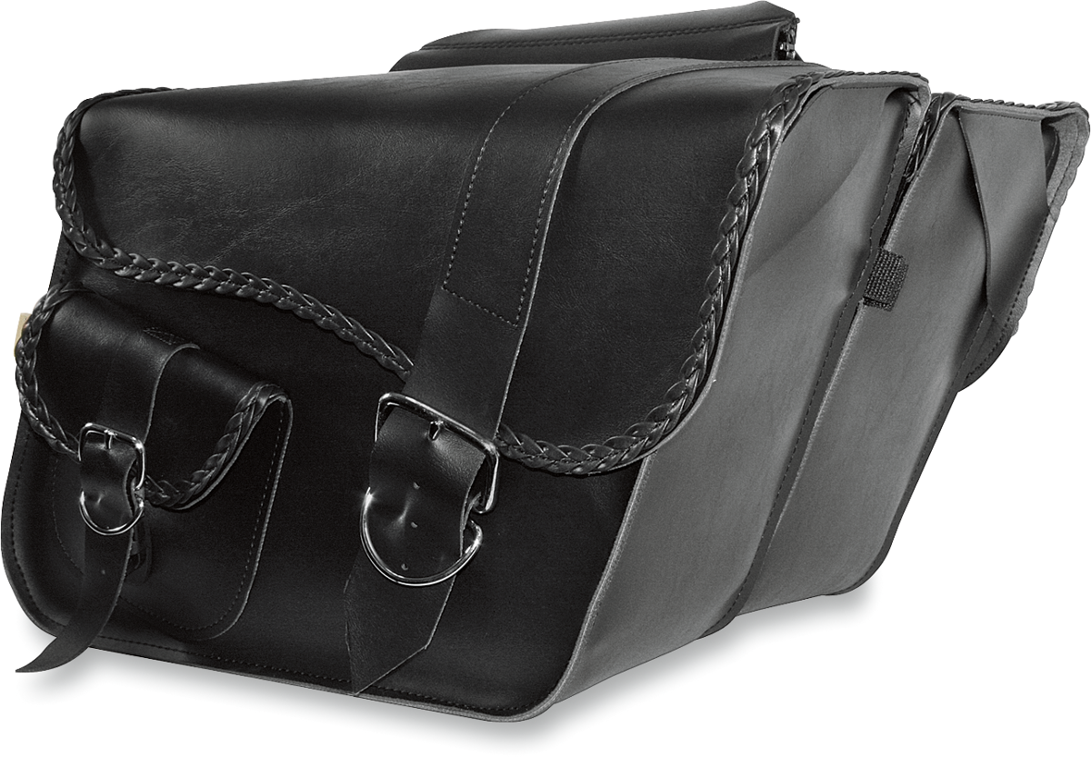 Ranger Braided Saddlebags - Large - Black