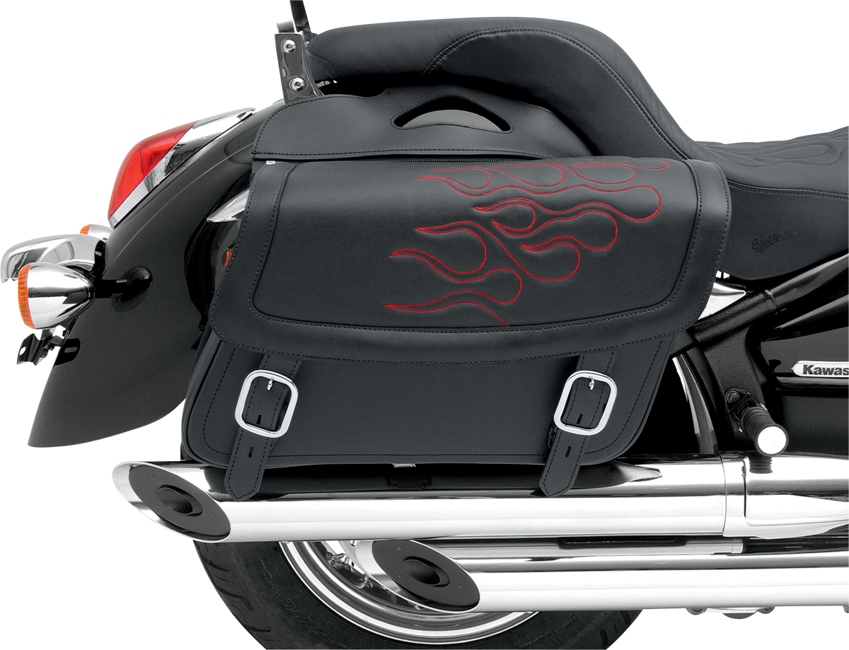 Flame Saddlebag - Red - Jumbo - Image 4