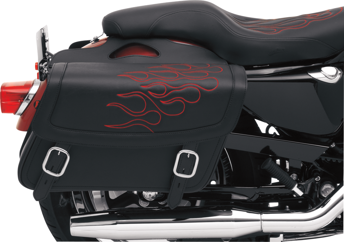 Flame Saddlebag - Red - Jumbo - Image 2