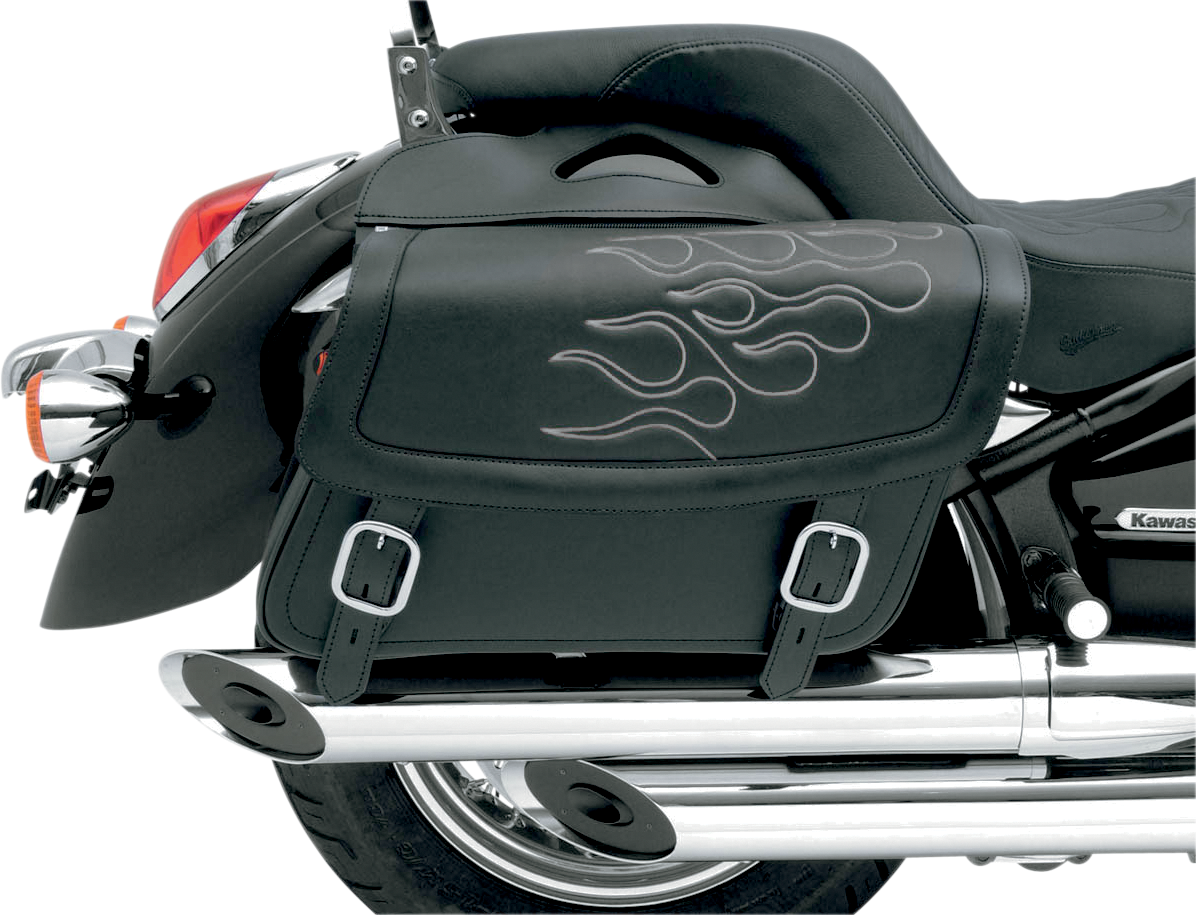 Flame Saddlebag - Silver - Jumbo - Image 2