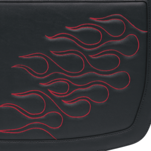 Flame Saddlebag - Dark Red - Large