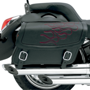 Flame Saddlebag - Dark Red - Jumbo