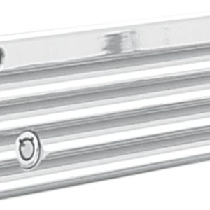 Finned Saddlebag Latch Covers - Chrome - FL '93-'13