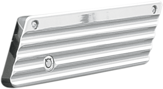 Finned Saddlebag Latch Covers - Chrome - FL '93-'13