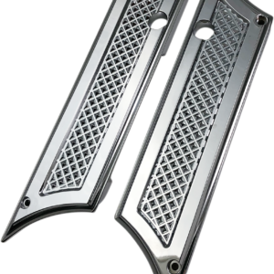 Saddlebag Latch Covers - Diamond Cut C - FL '93-'13