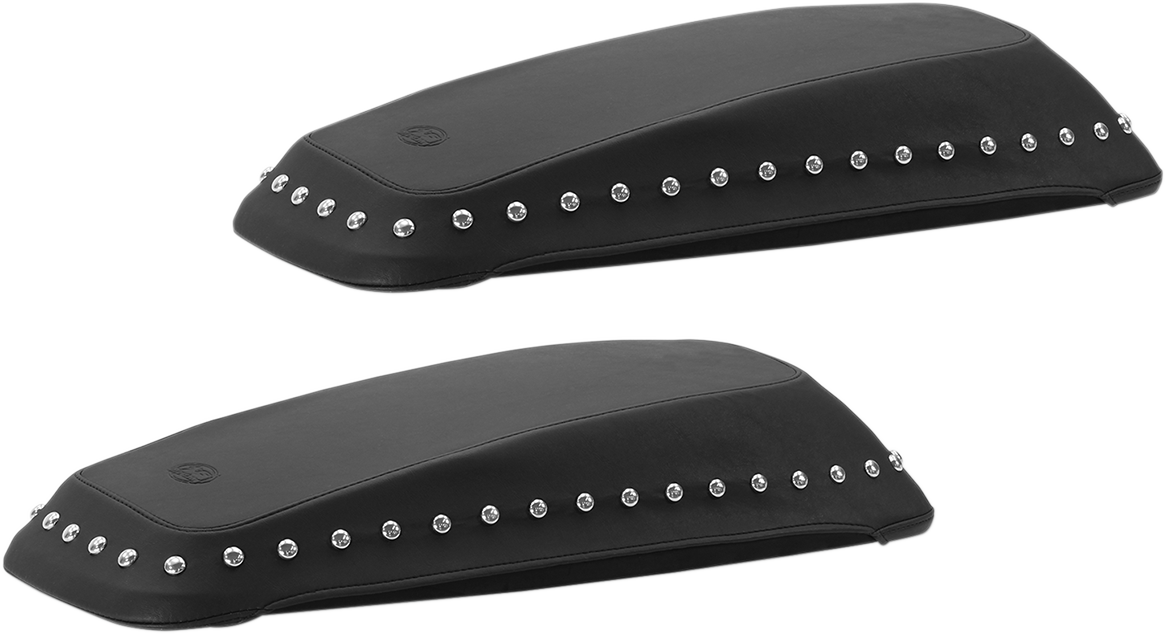 Saddlebag Lid Covers - Chrome Stud - '14-'19 FL - Image 2