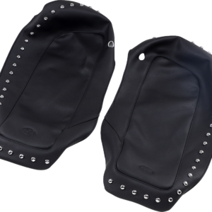 Saddlebag Lid Covers - Chrome Stud - '14-'19 FL