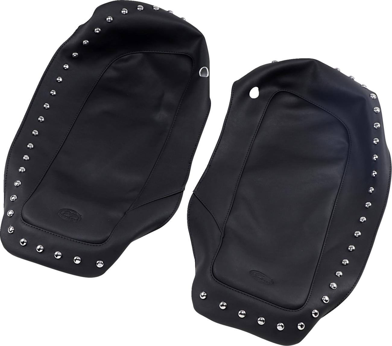 Saddlebag Lid Covers - Chrome Stud - '14-'19 FL