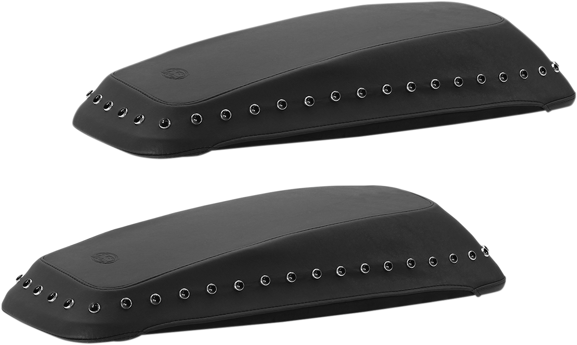 Saddlebag Lid Covers - Black Stud - '14-'19 FL - Image 2