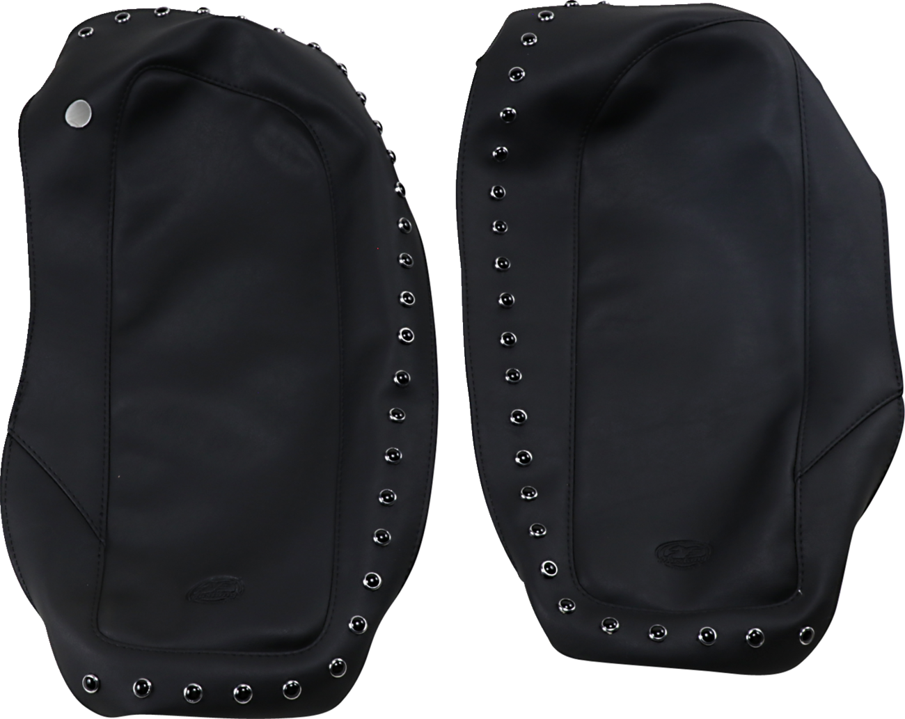 Saddlebag Lid Covers - Black Stud - '14-'19 FL