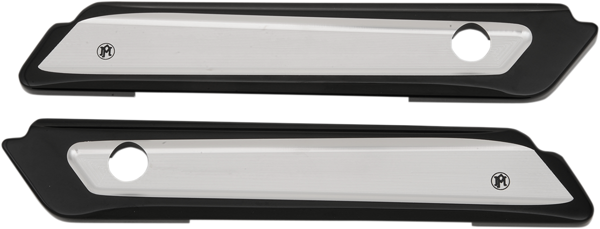 Saddlebag Latch - Black- Chrome - Contrast Cut