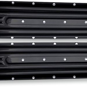Saddlebag Hinge Cover - Dimpled - Black