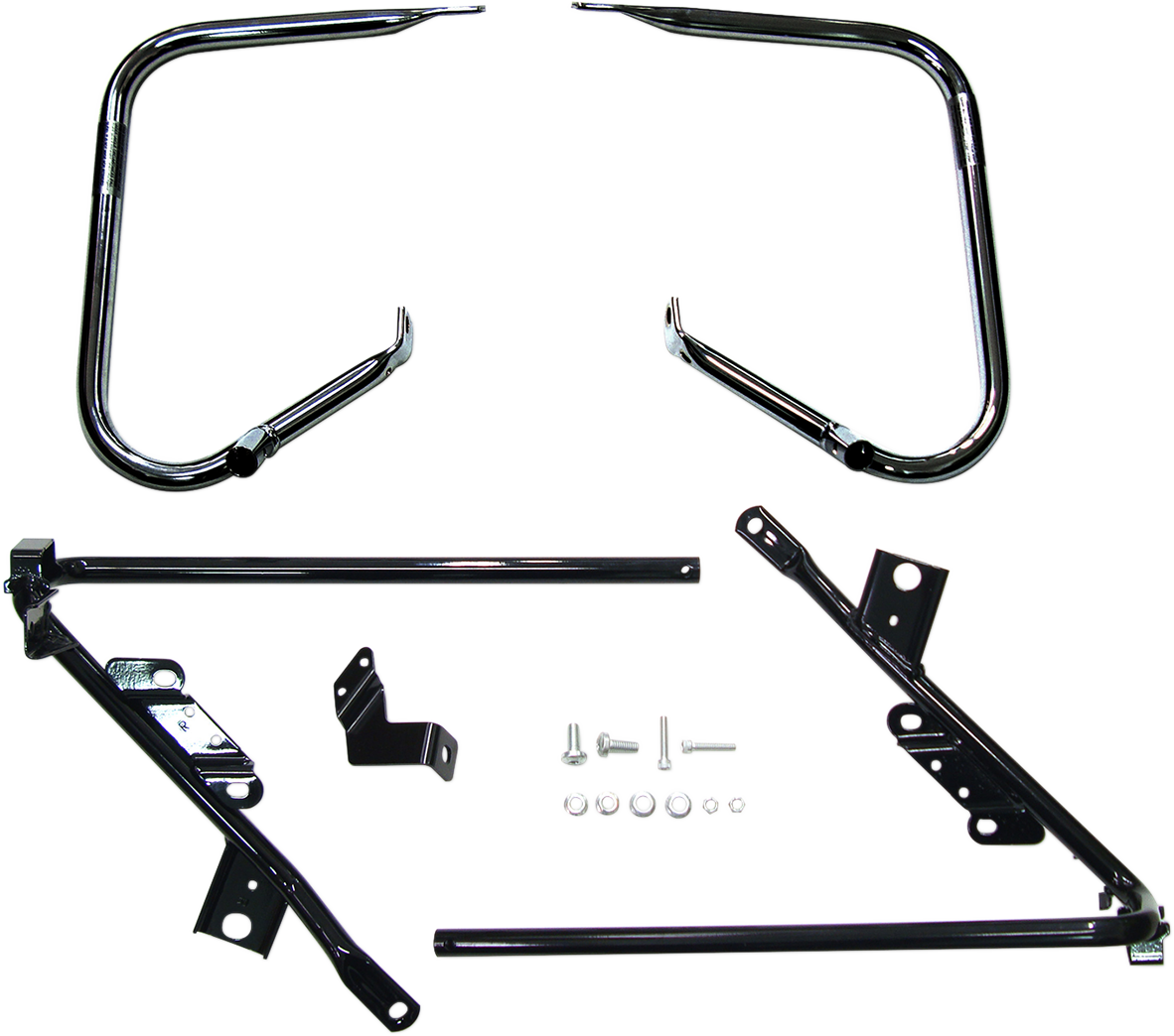 Saddlebag Support Brackets - Black - FL '09-'13