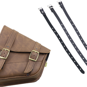 Softail Swing Arm Bag - Brown - Triangulated