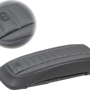 Saddlebag Lid Covers - Black/Blue - '93-'13 FL