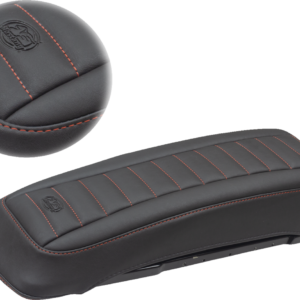 Saddlebag Lid Covers - Black/Red - '93-'13 FL