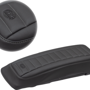 Saddlebag Lid Covers - Black/Gunmetal Gray - '93-'13 FL