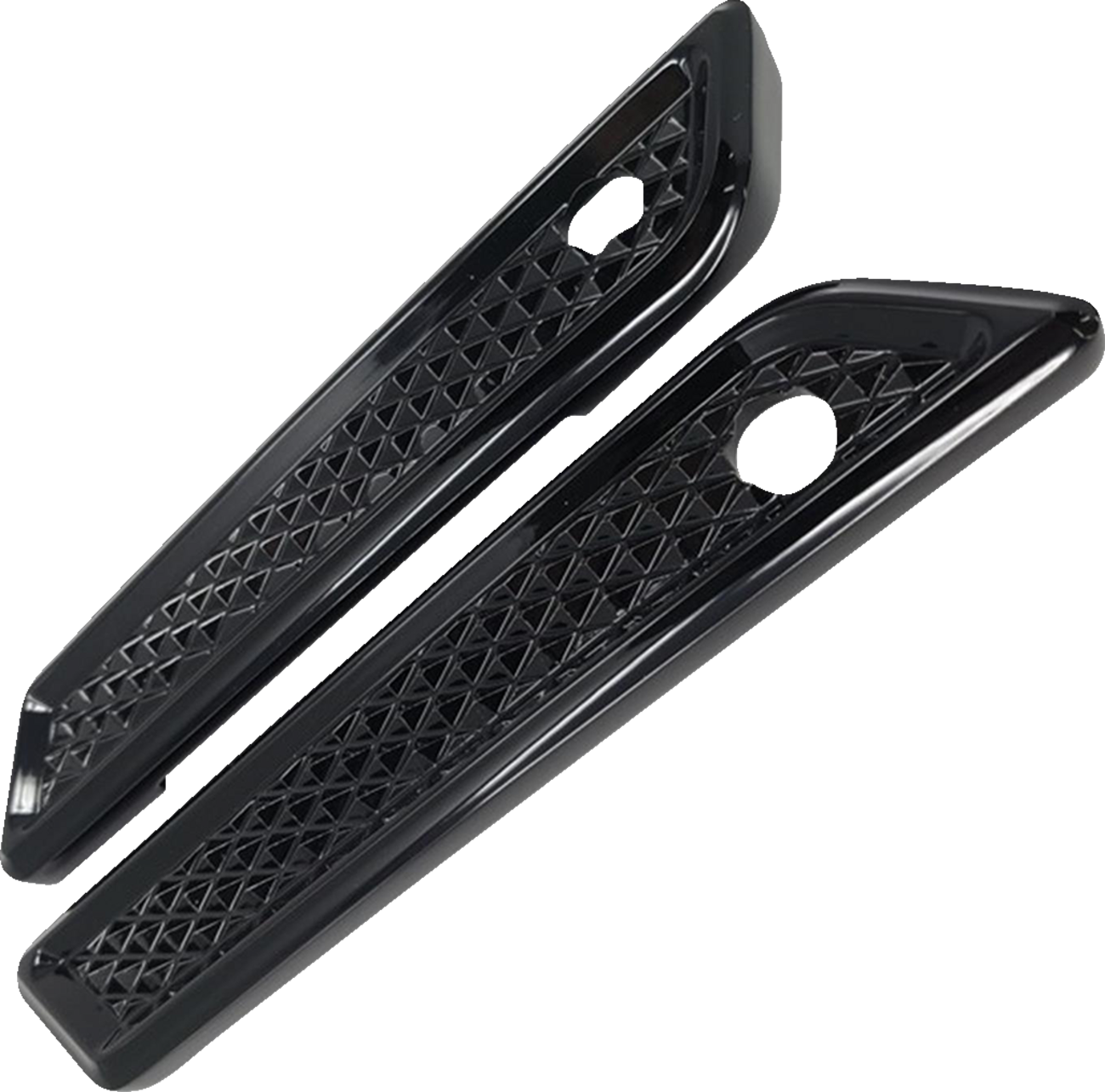 Saddlebag Hinge Cover - Diamondback - Black