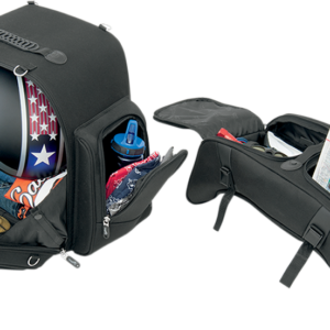 FTB3600 Sport Sissy Bar and Combo Bag - Black