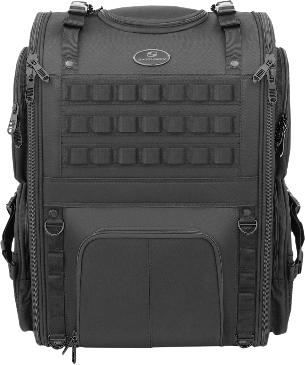 S3500 Tactical Sissy Bar Bag - Black - Image 3