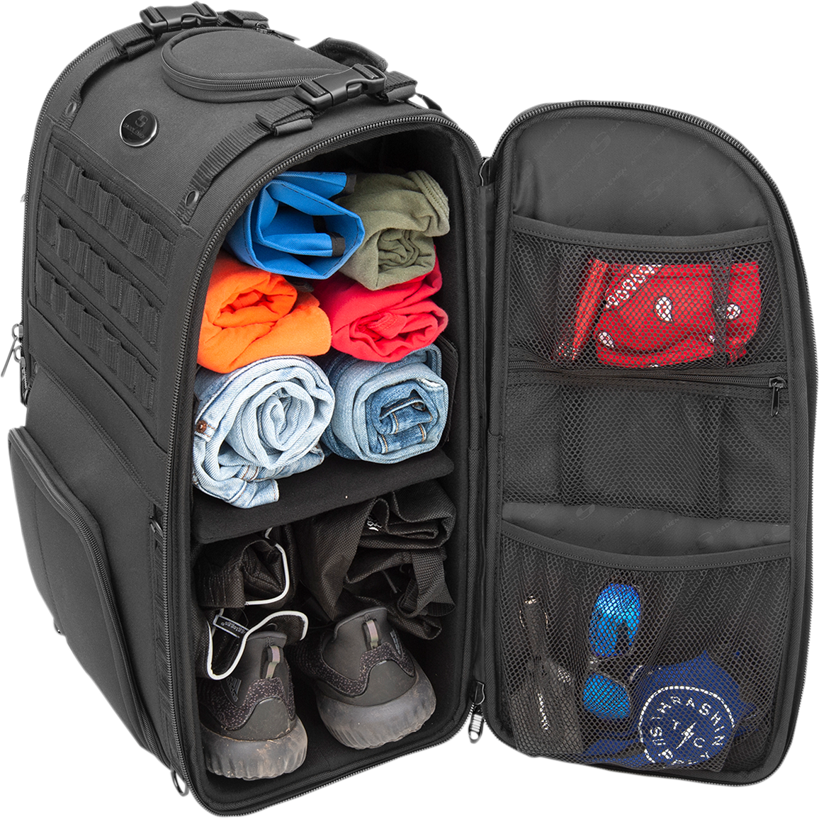 S3500 Tactical Sissy Bar Bag - Black - Image 5