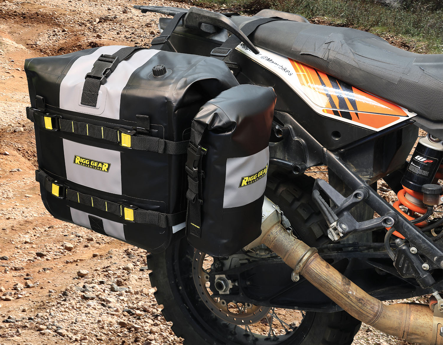 Hurricane RiggPak Crash Bar/Tail Bag - Black/Gray