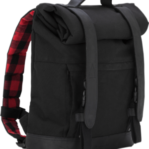 Roll Top Backpack - Black