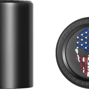 Docking Hardware Covers - Red/White/Blue American Flag Skull - Black
