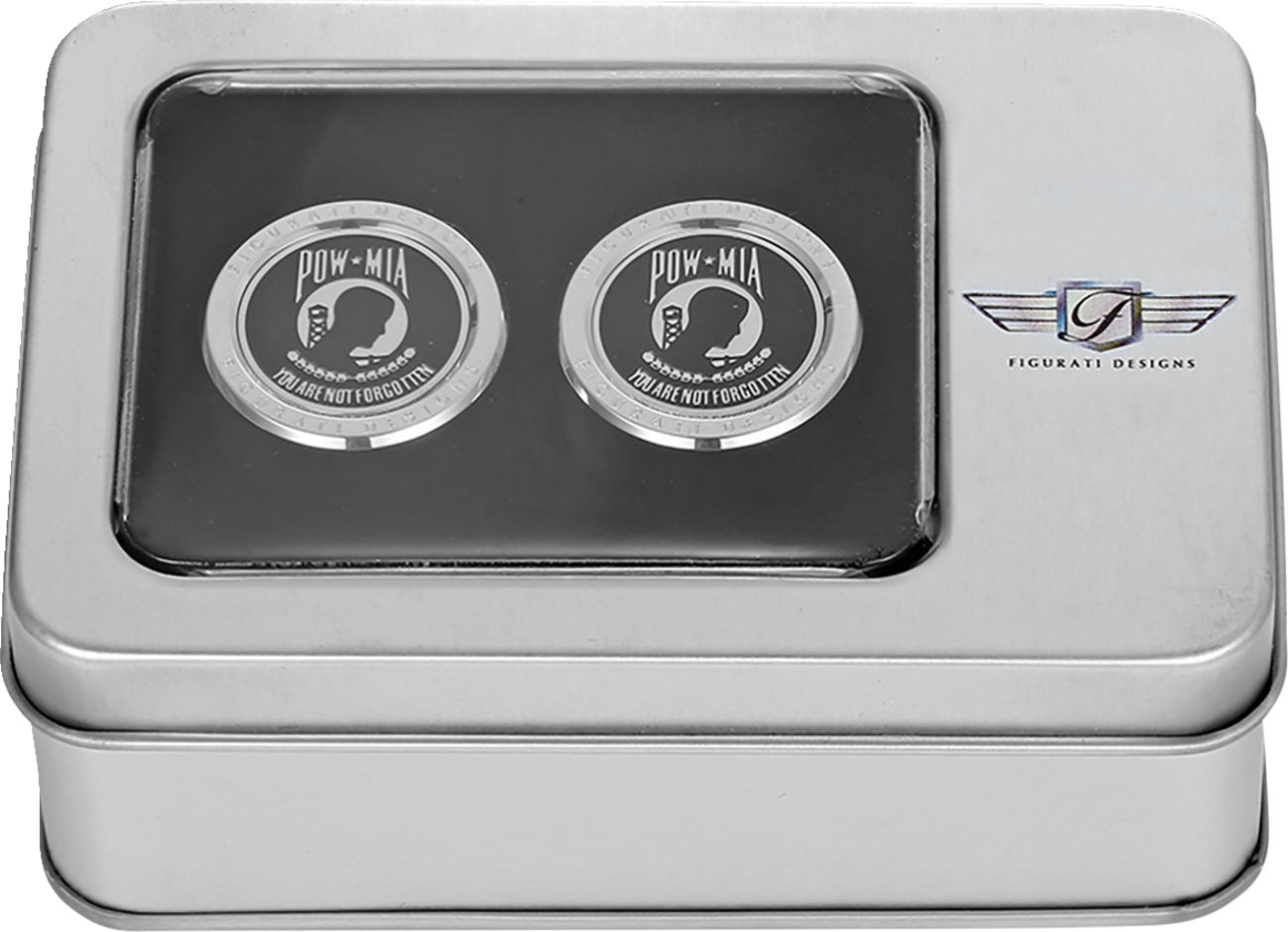 Docking Hardware Covers - POW MIA - Stainless Steel