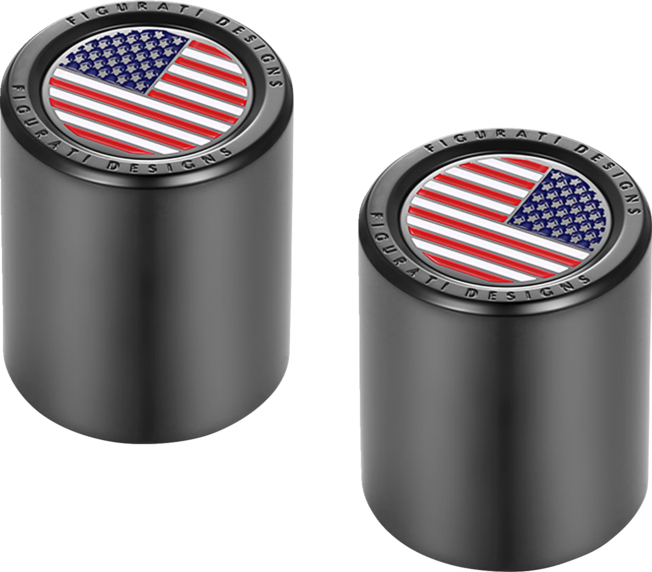 Docking Hardware Covers - American Flag - Short - Black - Image 2