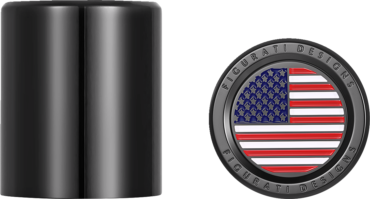 Docking Hardware Covers - American Flag - Short - Black - Image 3