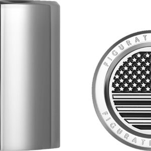 Docking Hardware Covers - American Flag - Short - Contrast Cut - Stainless Steel