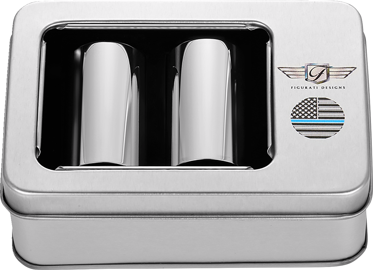 Docking Hardware Covers - American Flag - Blue Line - Long - Stainless Steel - Image 2