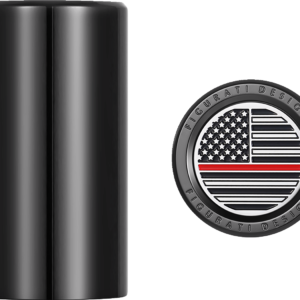 Docking Hardware Covers - American Flag - Red Line - Long - Black